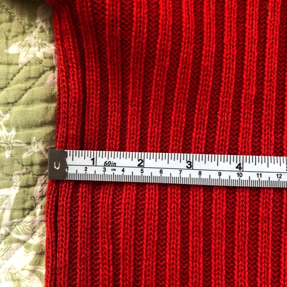 NWT Nine West Size Large Red Crew Neck Sweater - Picture 7 of 8